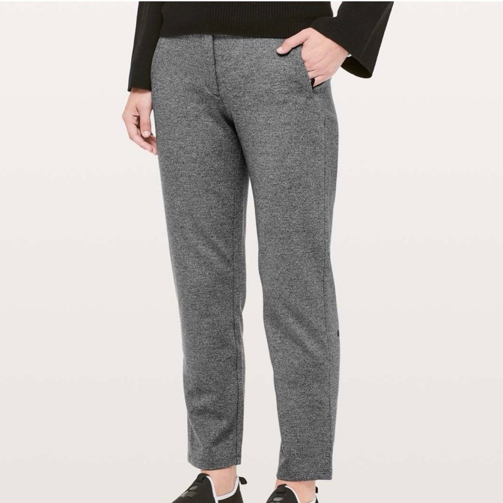 Lululemon On the Go Pants Heathered Core Grey Size 6